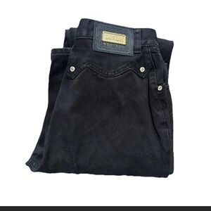 Western Black Straight Leg Jeans for Women